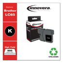 Innovera Remanufactured Black High-Yield Ink, Replacement for LC65BK, 900 Page-Yield