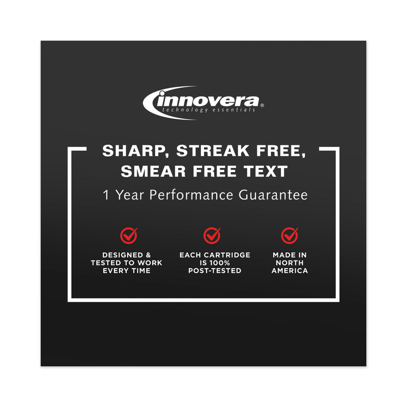 Innovera Remanufactured Black High-Yield Ink, Replacement for 901XL (CC654AN), 700 Page-Yield