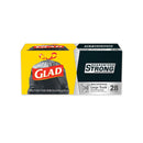 Glad Drawstring Large Trash Bags, 30 gal, 1.05 mil, 30" x 33", Black, 90/Carton