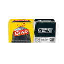 Glad Drawstring Large Trash Bags, 30 gal, 1.05 mil, 30" x 33", Black, 15/Box