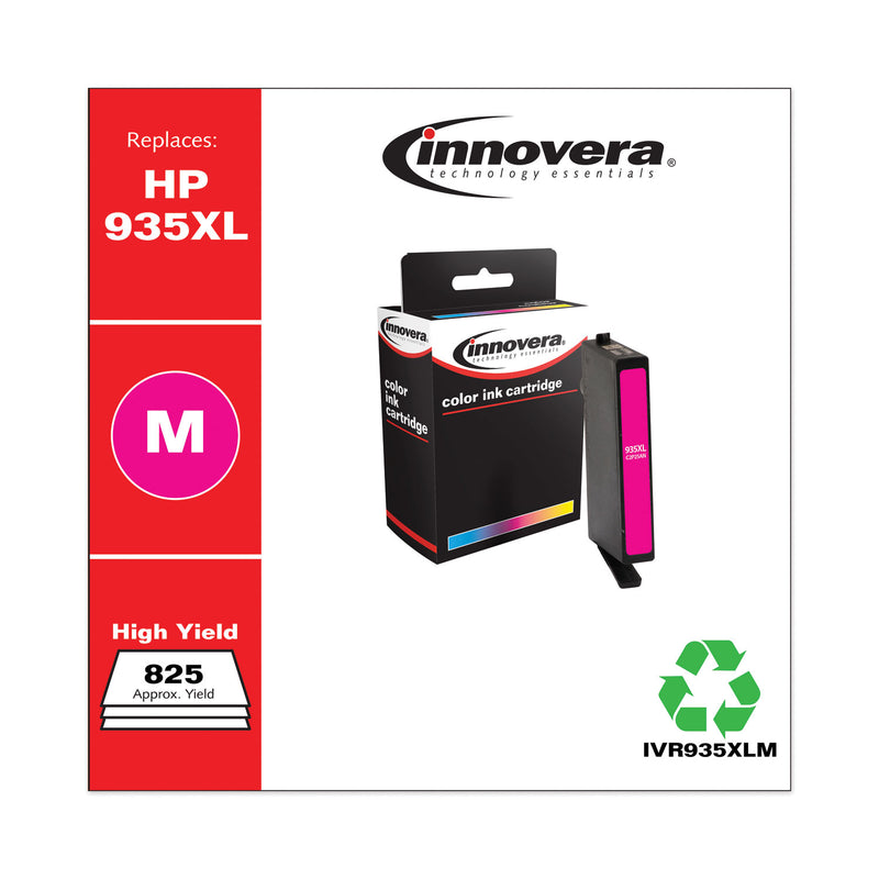 Innovera Remanufactured Magenta High-Yield Ink, Replacement for 935XL (C2P25AN), 825 Page-Yield