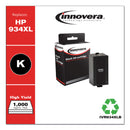 Innovera Remanufactured Black High-Yield Ink, Replacement for 934XL (C2P23AN), 1,000 Page-Yield