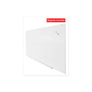 Universal Frameless Magnetic Glass Marker Board, 72" x 48", White