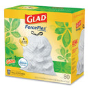 Glad OdorShield Tall Kitchen Drawstring Bags, 13 gal, 0.95 mil, 24" x 27.38", White, 240/Carton