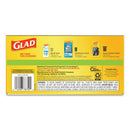 Glad OdorShield Tall Kitchen Drawstring Bags, 13 gal, 0.95 mil, 24" x 27.38", White, 240/Carton
