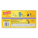 Glad OdorShield Tall Kitchen Drawstring Bags, 13 gal, 0.95 mil, 24" x 27.38", White, 80/Box