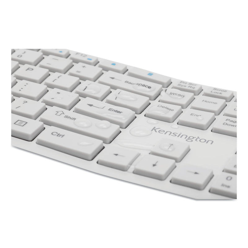 Kensington Pro Fit Ergo Wireless Keyboard, 18.98 x 9.92 x 1.5, Gray