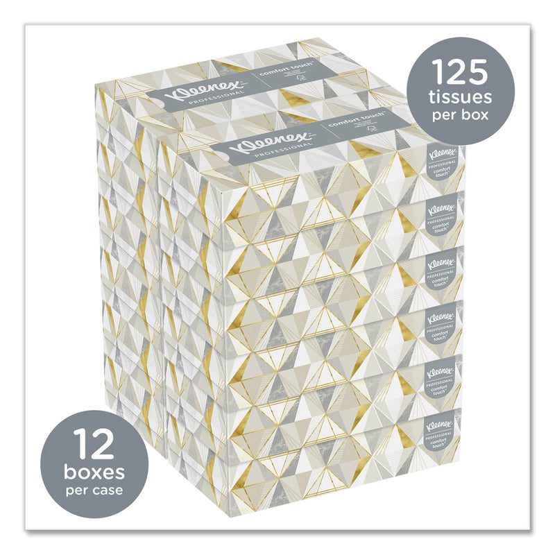 Kleenex White Facial Tissue for Business, 2-Ply, 125 Sheets/Box, 12 Boxes/Carton