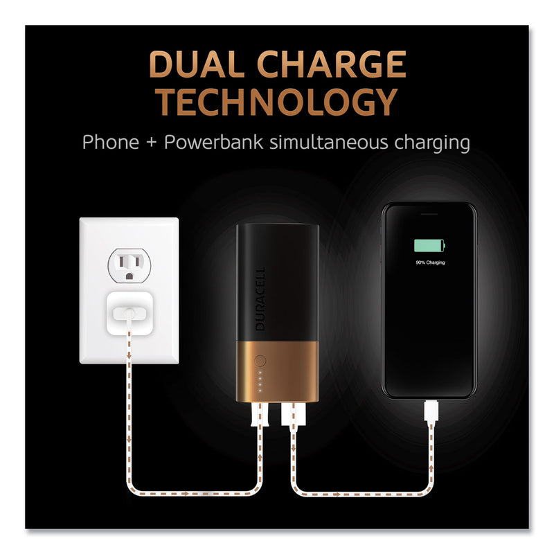 Duracell Rechargeable 6700 mAh Powerbank, 2 Day Portable Charger