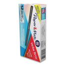 Paper Mate Write Bros. Ballpoint Pen, Stick, Medium 1 mm, Black Ink, Black Barrel, Dozen