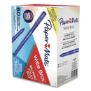 Paper Mate Write Bros. Ballpoint Pen Value Pack, Stick, Medium 1 mm, Blue Ink, Blue Barrel, 60/Pack