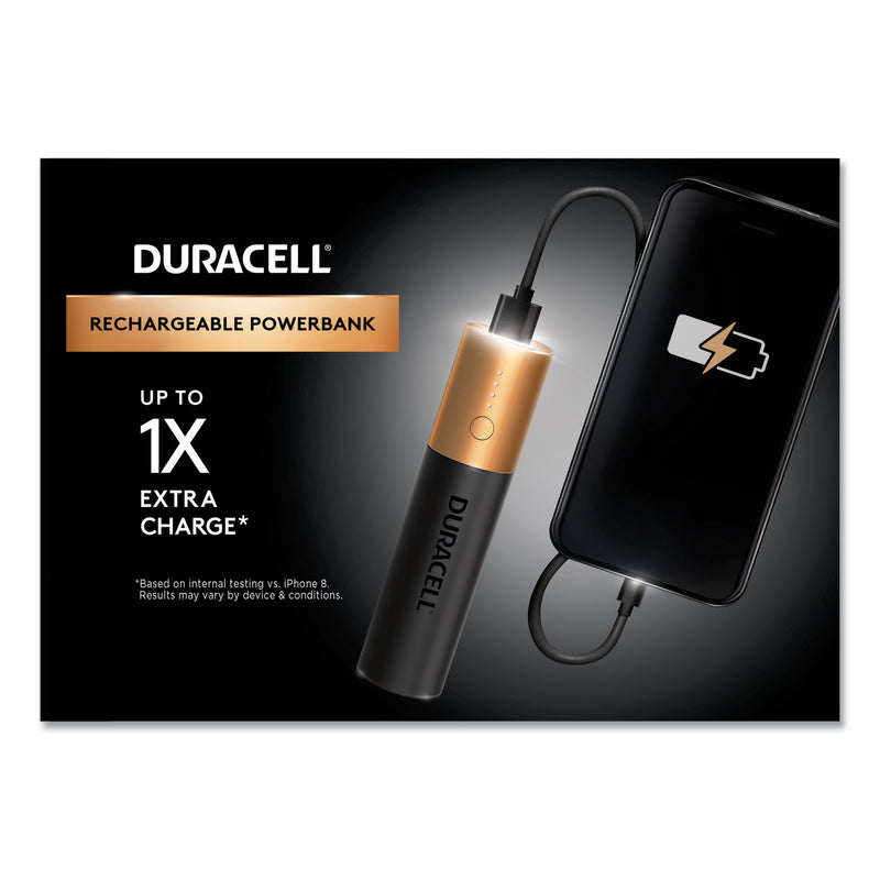 Duracell Rechargeable 3350 mAh Powerbank, 1 Day Portable Charger