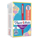 Paper Mate Point Guard Flair Felt Tip Porous Point Pen, Stick, Bold 1.4 mm, Red Ink, Red Barrel, 36/Box