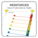 Cardinal OneStep Printable Table of Contents and Dividers, 8-Tab, 1 to 8, 11 x 8.5, White, 6 Sets