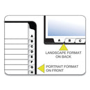 Cardinal OneStep Printable Table of Contents and Dividers, 26-Tab, A to Z, 11 x 8.5, White, White Tabs, 1 Set