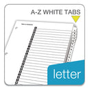 Cardinal OneStep Printable Table of Contents and Dividers, 26-Tab, A to Z, 11 x 8.5, White, White Tabs, 1 Set