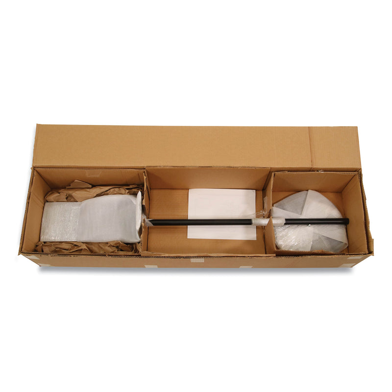 Vulcan Hand Sanitizer Stand, 12" dia x 48" h, Black