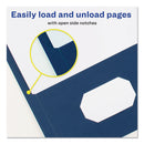 Avery Two-Pocket Folder, 40-Sheet Capacity, 11 x 8.5, Dark Blue, 25/Box