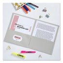 Avery Two-Pocket Folder, 40-Sheet Capacity, 11 x 8.5, Gray, 25/Box