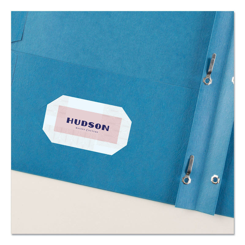 Avery Two-Pocket Folder, Prong Fastener, 0.5" Capacity, 11 x 8.5, Light Blue, 25/Box