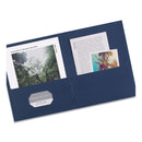 Avery Two-Pocket Folder, 40-Sheet Capacity, 11 x 8.5, Dark Blue, 25/Box