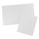 Avery Two-Pocket Folder, 40-Sheet Capacity, 11 x 8.5, White, 25/Box