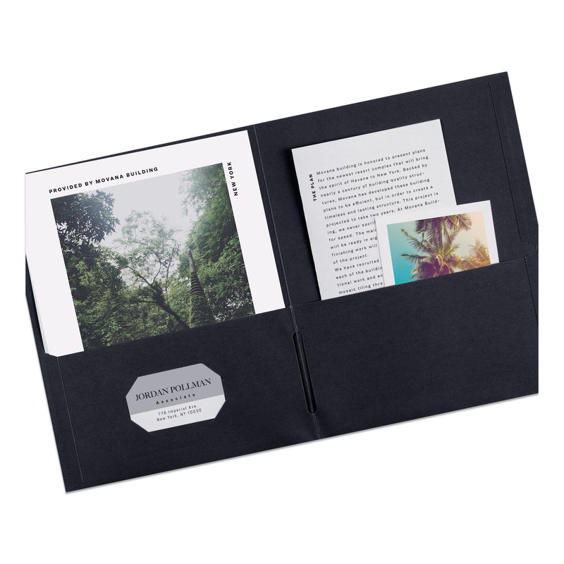 Avery Two-Pocket Folder, 40-Sheet Capacity, 11 x 8.5, Assorted Colors, 25/Box