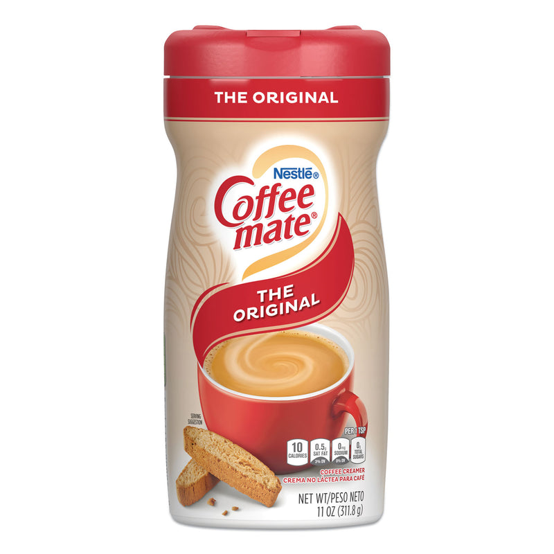 Coffee mate Non-Dairy Powdered Creamer, Original, 11 oz Canister, 12/Carton