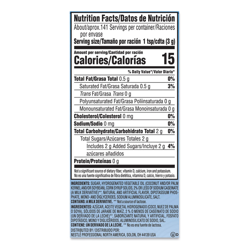 Coffee mate Non-Dairy Powdered Creamer, French Vanilla, 15 oz Canister, 12/Carton