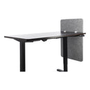 Lumeah Desk Modesty Adjustable Height Desk Screen Cubicle Divider and Privacy Partition, 23.5 x 1 x 36, Polyester, Gray