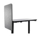 Lumeah Desk Modesty Adjustable Height Desk Screen Cubicle Divider and Privacy Partition, 23.5 x 1 x 36, Polyester, Gray