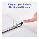 Avery Heavy-Duty Non Stick View Binder with DuraHinge and Slant Rings, 3 Rings, 2" Capacity, 11 x 8.5, White, 4/Pack
