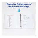 Avery Heavy-Duty Non Stick View Binder with DuraHinge and Slant Rings, 3 Rings, 2" Capacity, 11 x 8.5, White, 4/Pack