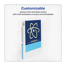 Avery Heavy-Duty Non Stick View Binder with DuraHinge and Slant Rings, 3 Rings, 4" Capacity, 11 x 8.5, White, 2/Pack