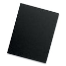 Fellowes Futura Presentation Covers for Binding Systems, Opaque Black, 11.25 x 8.75, Unpunched, 25/Pack