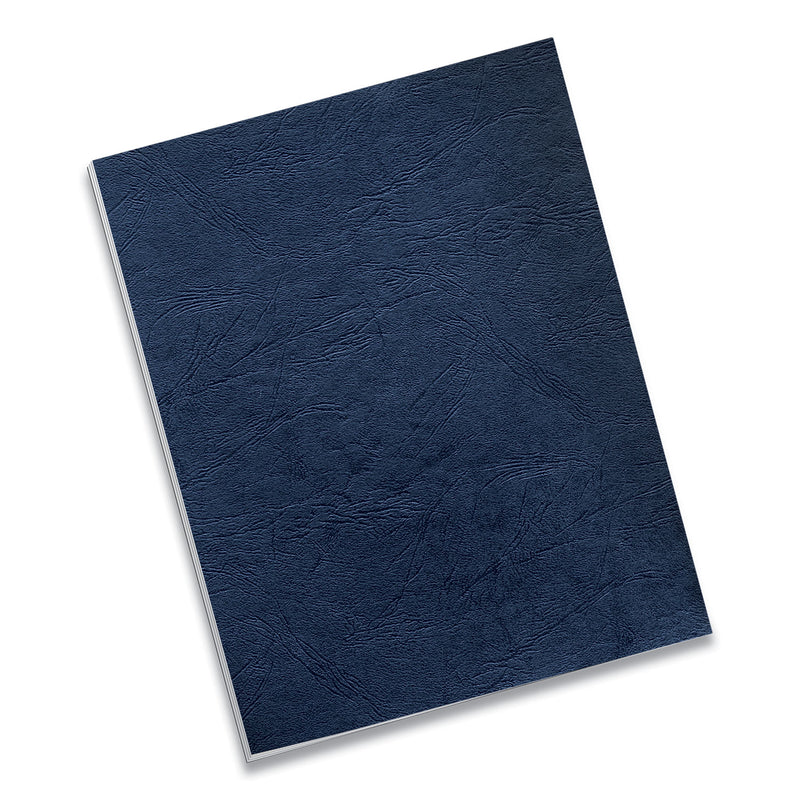 Fellowes Classic Grain Texture Binding System Covers, 11 x 8.5, Navy, 50/Pack