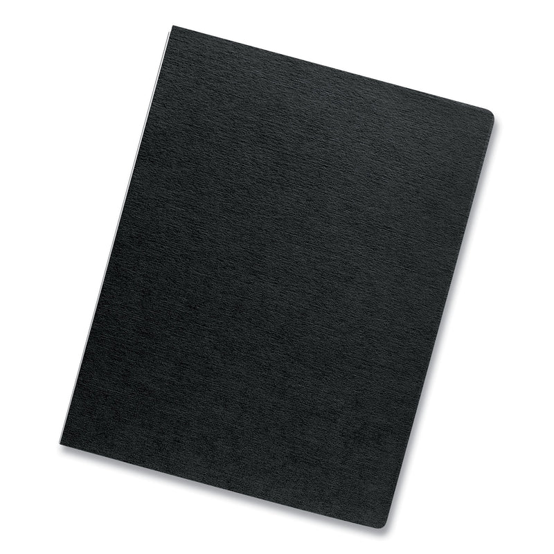 Fellowes Expressions Linen Texture Presentation Covers for Binding Systems, Black, 11.25 x 8.75, Unpunched, 200/Pack