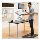 Fellowes Anti-Fatigue Wellness Mat, Rectangular; Beveled Edges, 36 x 24, Black