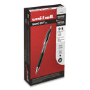uniball 207 Signo Gel Ultra Micro Gel Pen, Retractable, Extra-Fine 0.38 mm, Black Ink, Smoke Barrel
