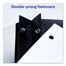 Avery Durable Clear Front Report Cover, Prong Fastener, 0.13" Capacity, 8.5 x 11, Clear/Black, 25/Box