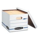 Bankers Box STOR/FILE Basic-Duty Storage Boxes, Letter/Legal Files, 12" x 16.25" x 10.5", White, 20/Carton