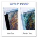 Avery Durable Clear Front Report Cover, Prong Fastener, 0.13" Capacity, 8.5 x 11, Clear/Black, 25/Box