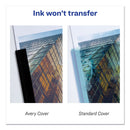 Avery Durable Clear Front Report Cover, Prong Fastener, 0.13" Capacity, 8.5 x 11, Clear/Blue, 25/Box