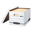 Bankers Box STOR/FILE Basic-Duty Storage Boxes, Letter/Legal Files, 12" x 16.25" x 10.5", White, 20/Carton