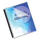 Fellowes Crystals Transparent Presentation Covers for Binding Systems, Clear, with Round Corners, 11.25 x 8.75, Unpunched, 100/Pack