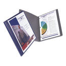 Avery Lay Flat View Report Cover, Flexible Fastener, 0.5" Capacity, 8.5 x 11, Clear/Blue