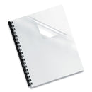 Fellowes Crystals Transparent Presentation Covers for Binding Systems, Clear, with Round Corners, 11.25 x 8.75, Unpunched, 25/Pack