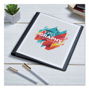 Avery Lay Flat View Report Cover, Flexible Fastener, 0.5" Capacity, 8.5 x 11, Clear/Gray