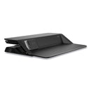 Fellowes Lotus DX Sit-Stand Workstation, 32.75" x 24.25" x 5.5" to 22.5", Black