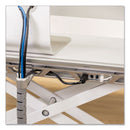 Fellowes Lotus DX Sit-Stand Workstation, 32.75" x 24.25" x 5.5" to 22.5", White